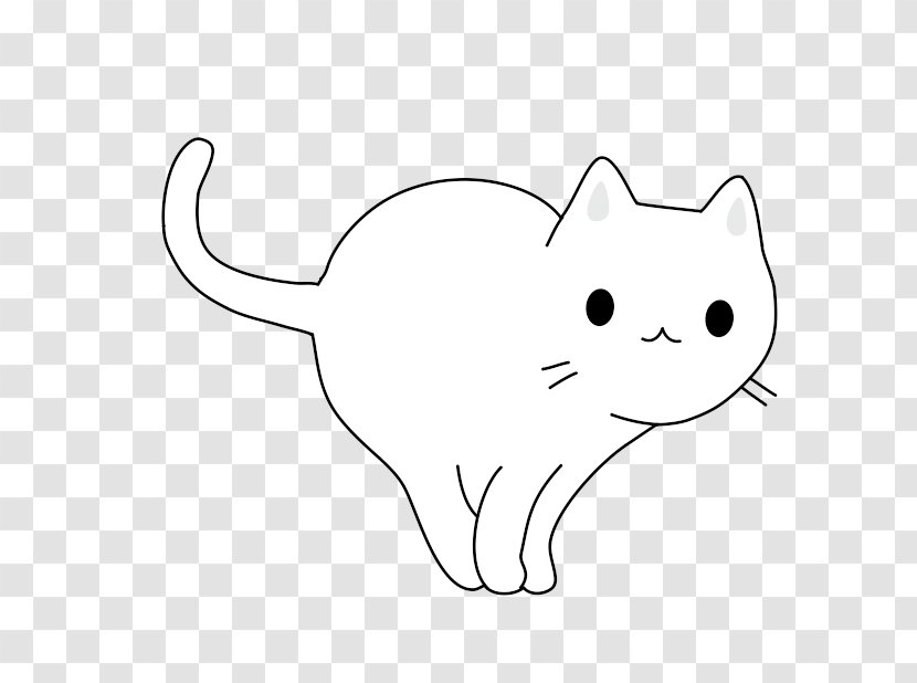 Whiskers Domestic Short-haired Cat Dog /m/02csf - Line Art - Kitty Doughnut Transparent PNG