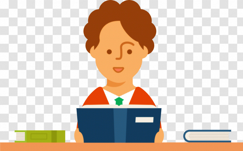 Teacher Reading Book Transparent PNG