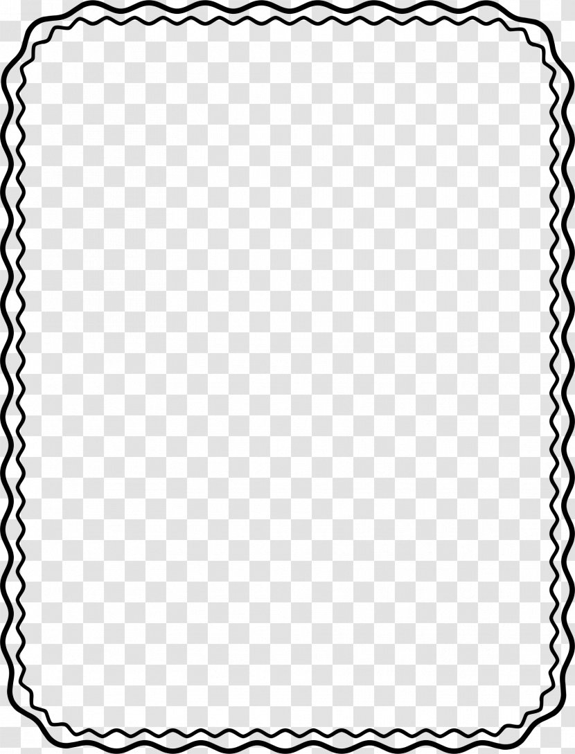 Picture Frames Black And White Clip Art - Boarder Transparent PNG
