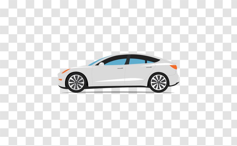 Car Tesla Motors Model S Electric Vehicle 3 - Wheel Transparent PNG