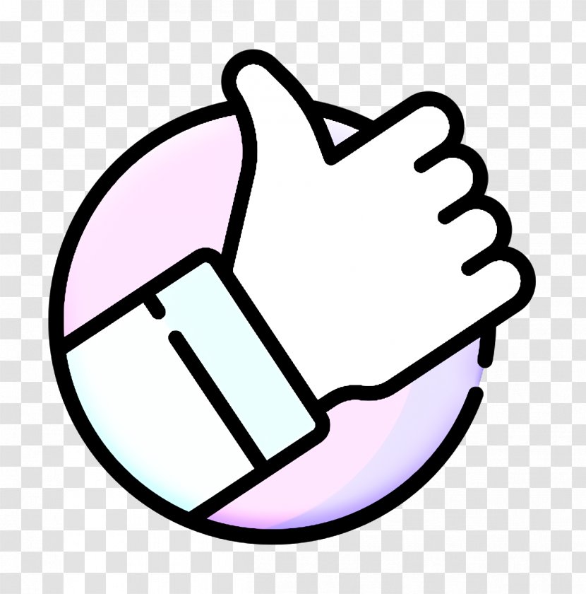 Good Icon Voting Positive Vote - Thumb Line Art Transparent PNG