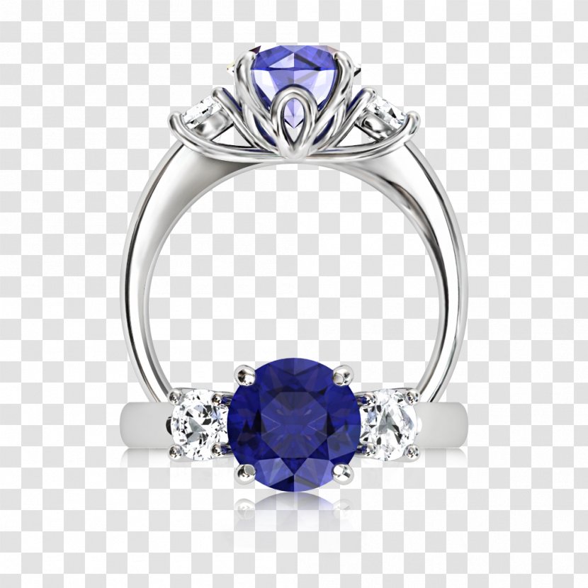 Sapphire Engagement Ring Jewellery Tanzanite Transparent PNG
