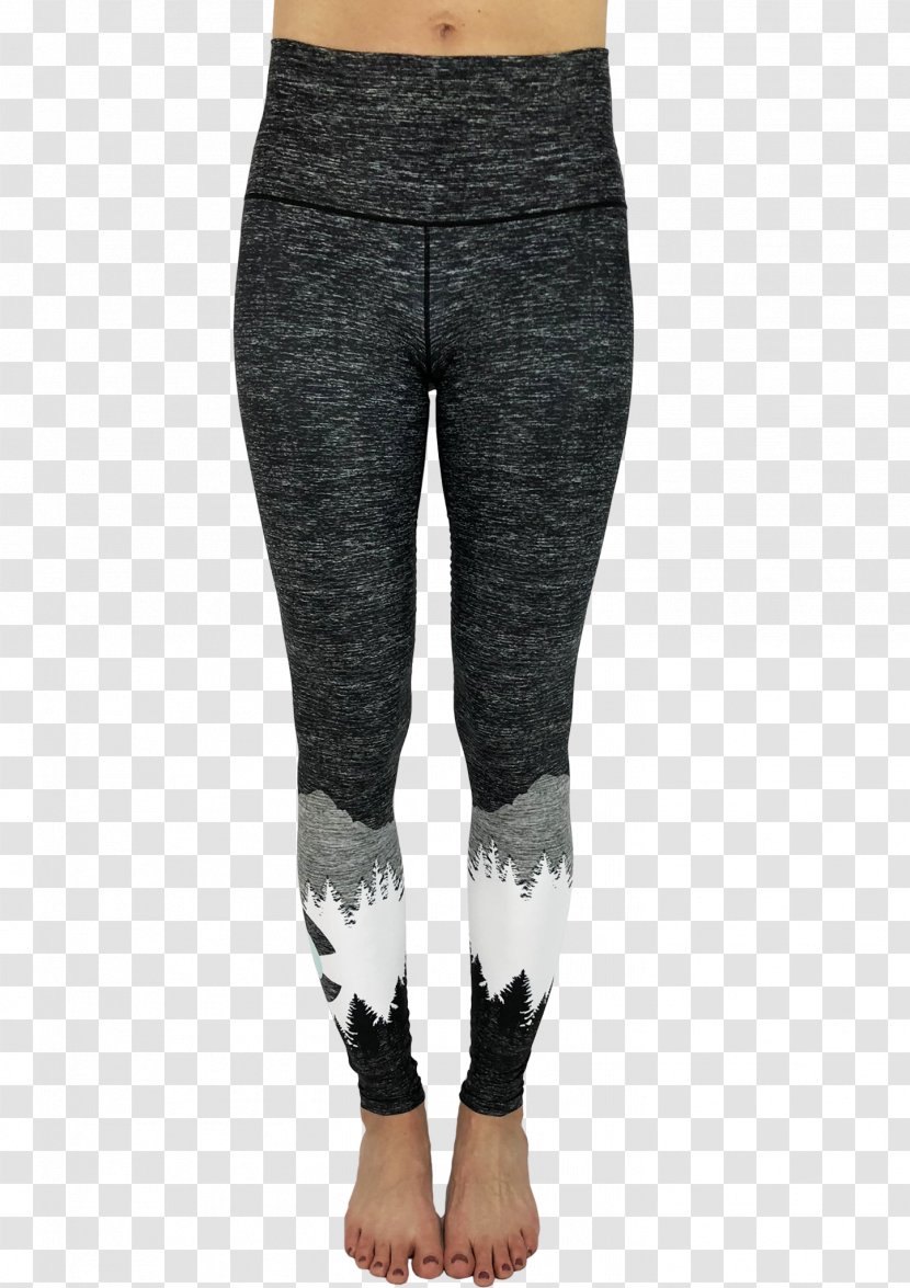 Leggings Yoga Pants Clothing Top - Denim - Jeans Transparent PNG
