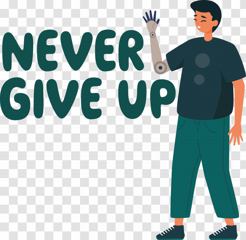 Disability Never Give Up Disability Day Transparent PNG