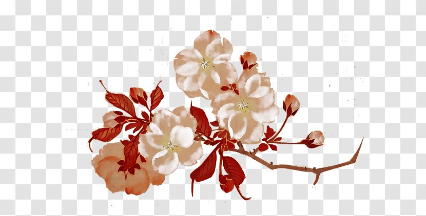 Cherry Blossom Floral Design Petal Transparent PNG