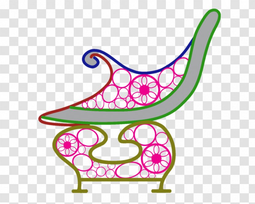 Shoe Pink M Line Art Clip - Organism - Park Chair Transparent PNG