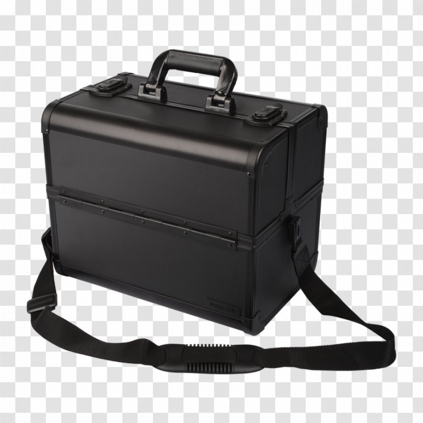 Inglot Cosmetics Briefcase Make-up Artist Bag - Black - Double Sided Opening Transparent PNG