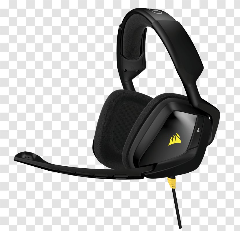 Headset Microphone Corsair VOID PRO RGB Components Stereophonic Sound - 71 Surround Transparent PNG