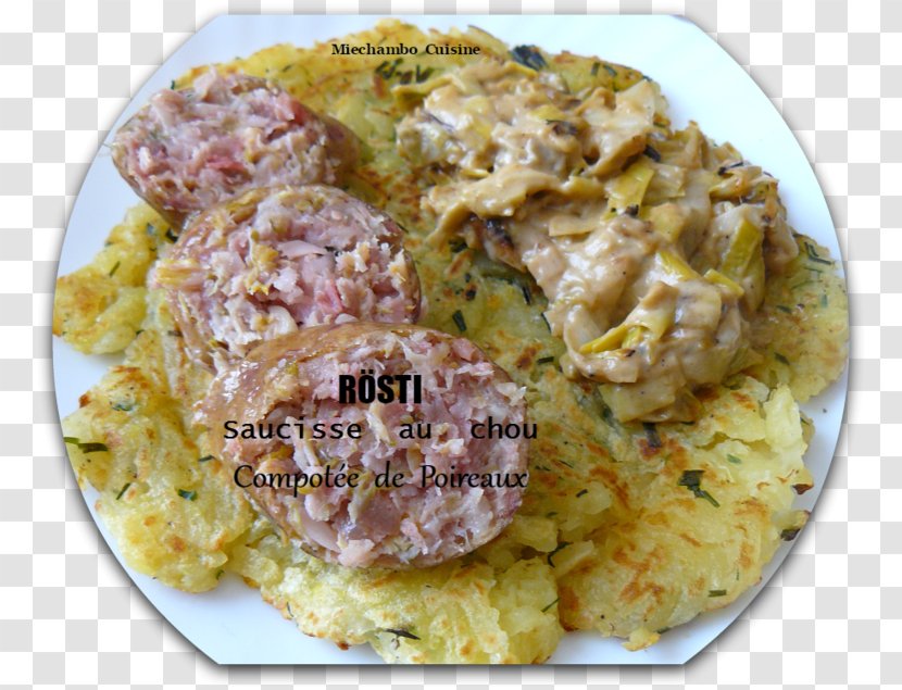 Recipe Choucroute Garnie Potato Pancake Vegetarian Cuisine Quiche - Western Recipes Transparent PNG