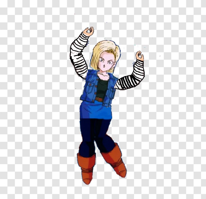 Illustration Cartoon Finger Human Behavior Costume - Android 17 And 18 Transparent PNG