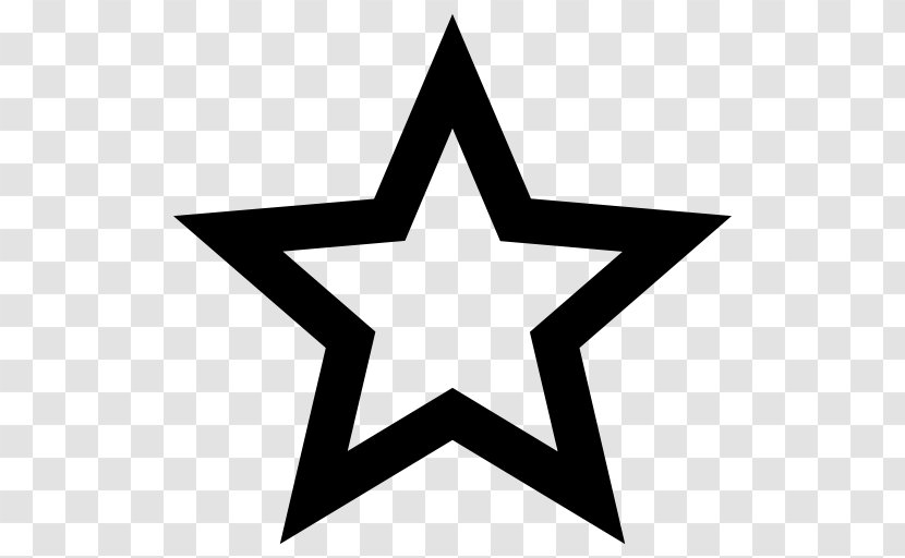 Star Light Symbol Clip Art - Black And White Transparent PNG