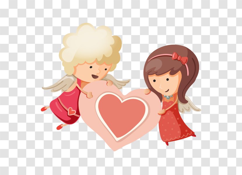 Cupid Heart Valentines Day - Flower - Cute Transparent PNG