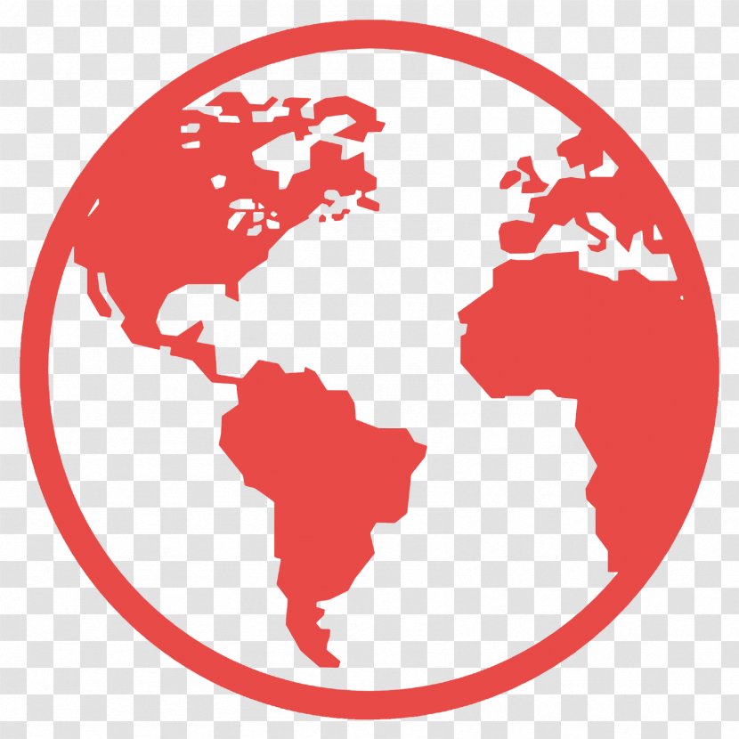 World Map Globe - Vector Transparent PNG