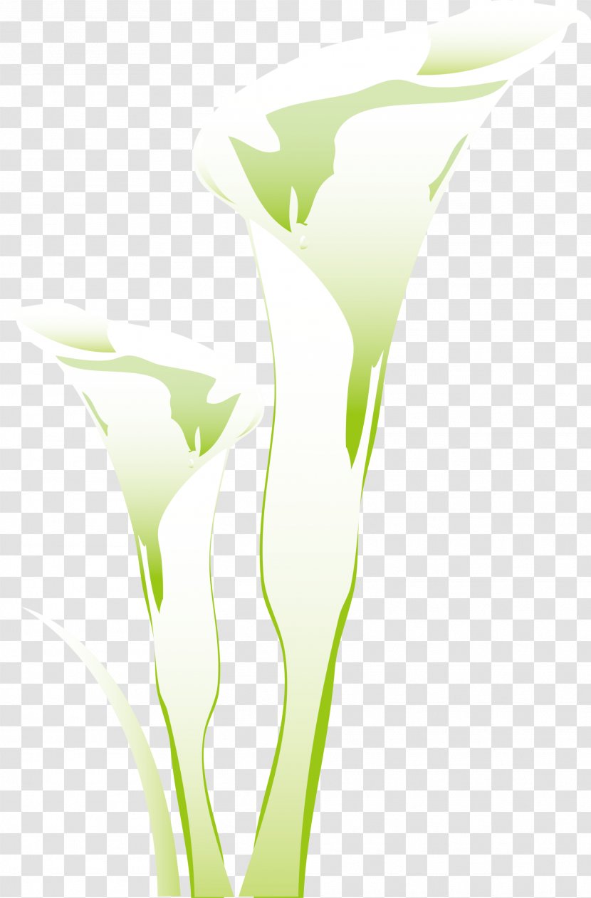 Petal Grasses Desktop Wallpaper Leaf - Grass - Hand Painted Green Flowers Transparent PNG