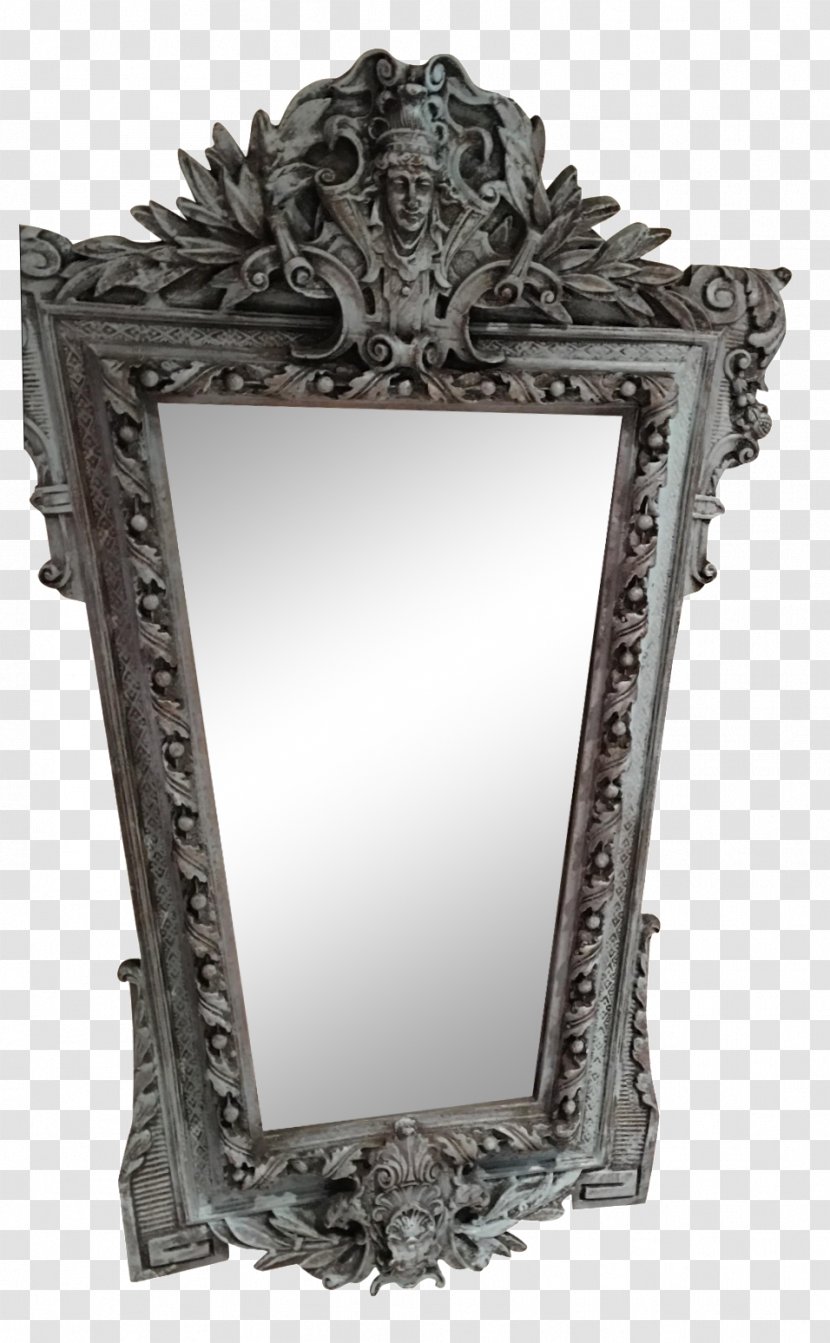 Mirror Image Vanity Glass - Silver Transparent PNG