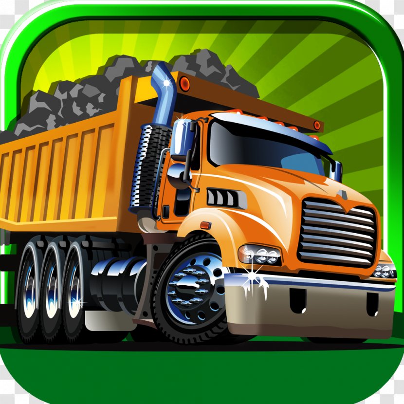 Car Dump Truck Semi-trailer - Drawing Transparent PNG