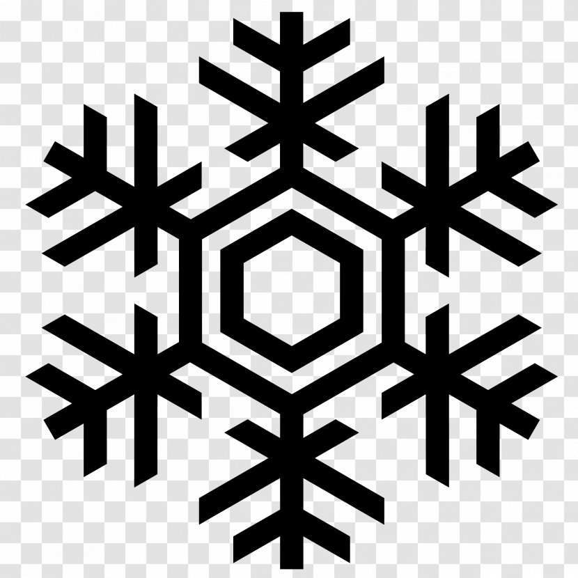 Snowflake Silhouette - Symbol Symmetry Transparent PNG