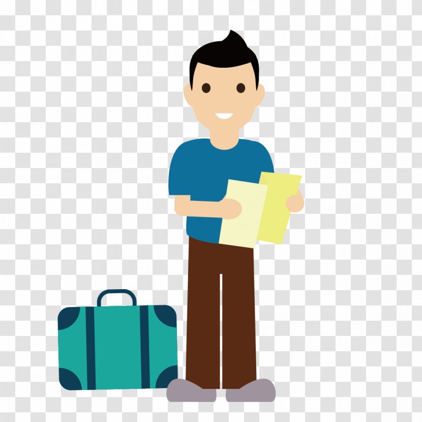 Tourism Baggage Travel Icon - Professional - Vector Luggage And Men Transparent PNG