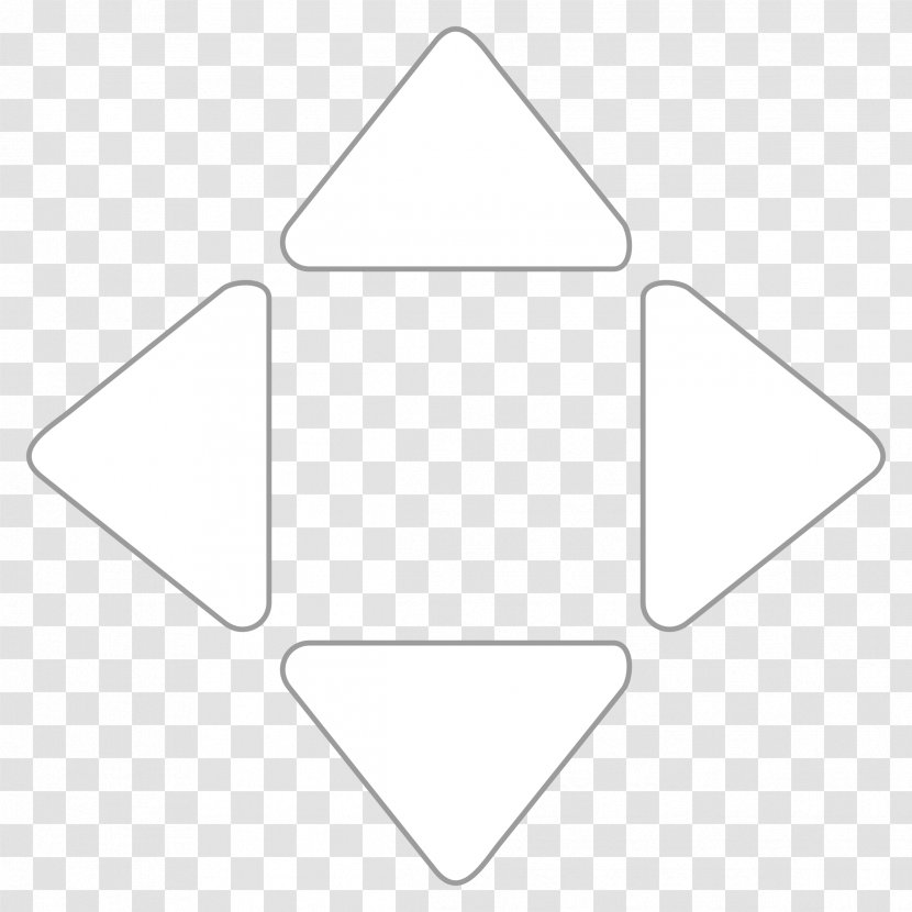 Triangle Area Point - White - Right Arrow Transparent PNG