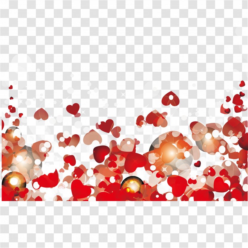 Valentines Day Falling In Love Heart - Valentine S - Frame Transparent PNG