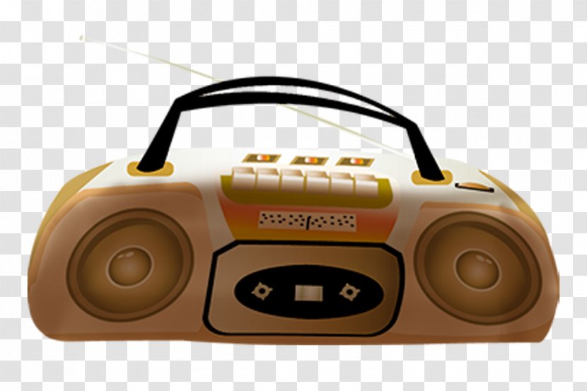 Cartoon - Designer - Hand-painted Radios Transparent PNG