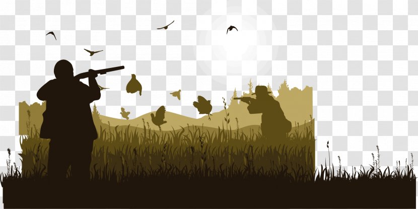 Silhouette Bird Hunting - Wild Goose Transparent PNG