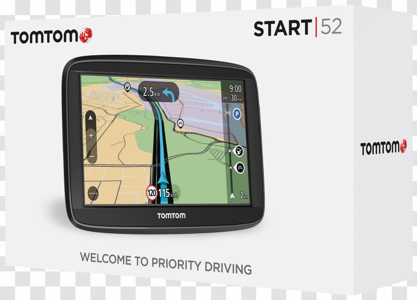GPS Navigation Systems Car TomTom Start 52 Satellite 42 - Gps Transparent PNG