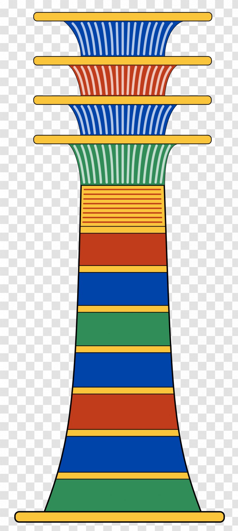 Ancient Egypt Djed Symbol Osiris Was-sceptre - Egyptian Mythology Transparent PNG