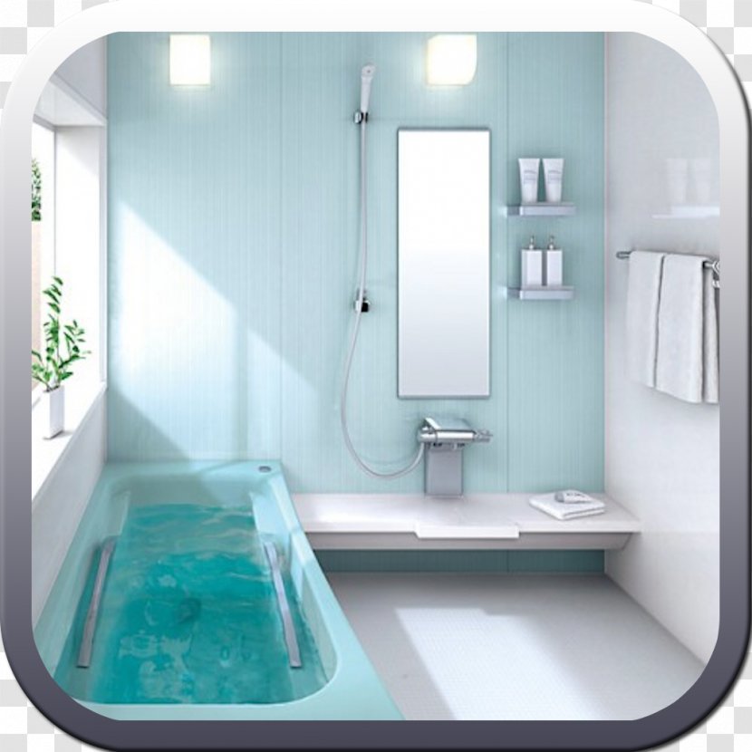 Bathroom Light Blue Interior Design Services - Lighting Transparent PNG