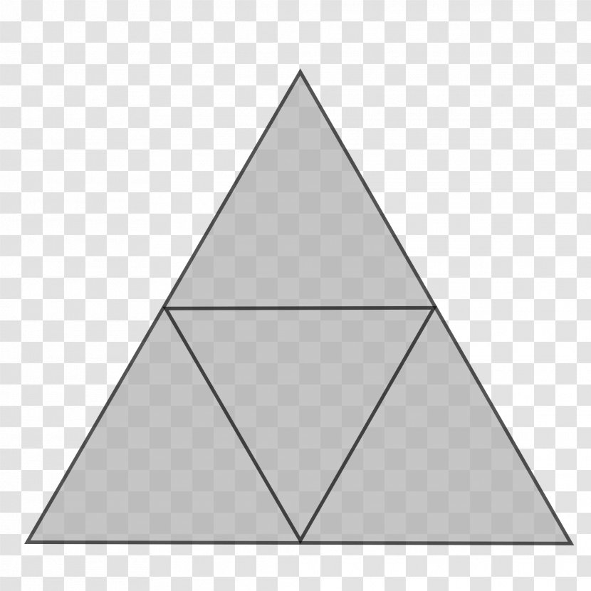 Equilateral Triangle Polygon Inscribed Figure - Pyramid Transparent PNG