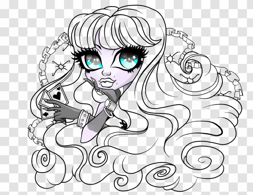 Monster High Scare Mester Twyla Coloring Book Toy - Silhouette Transparent PNG