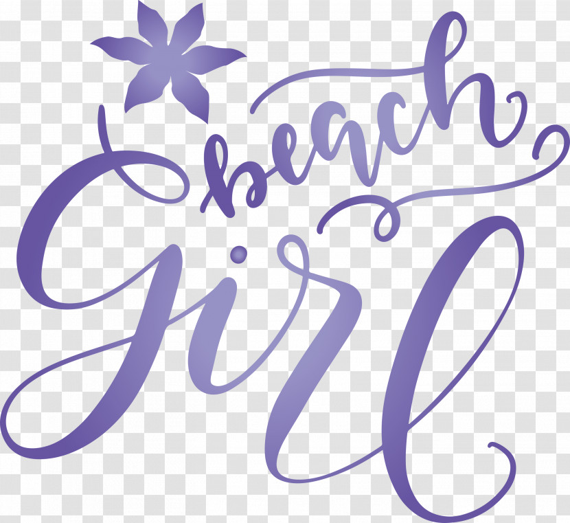 Beach Girl Summer Transparent PNG