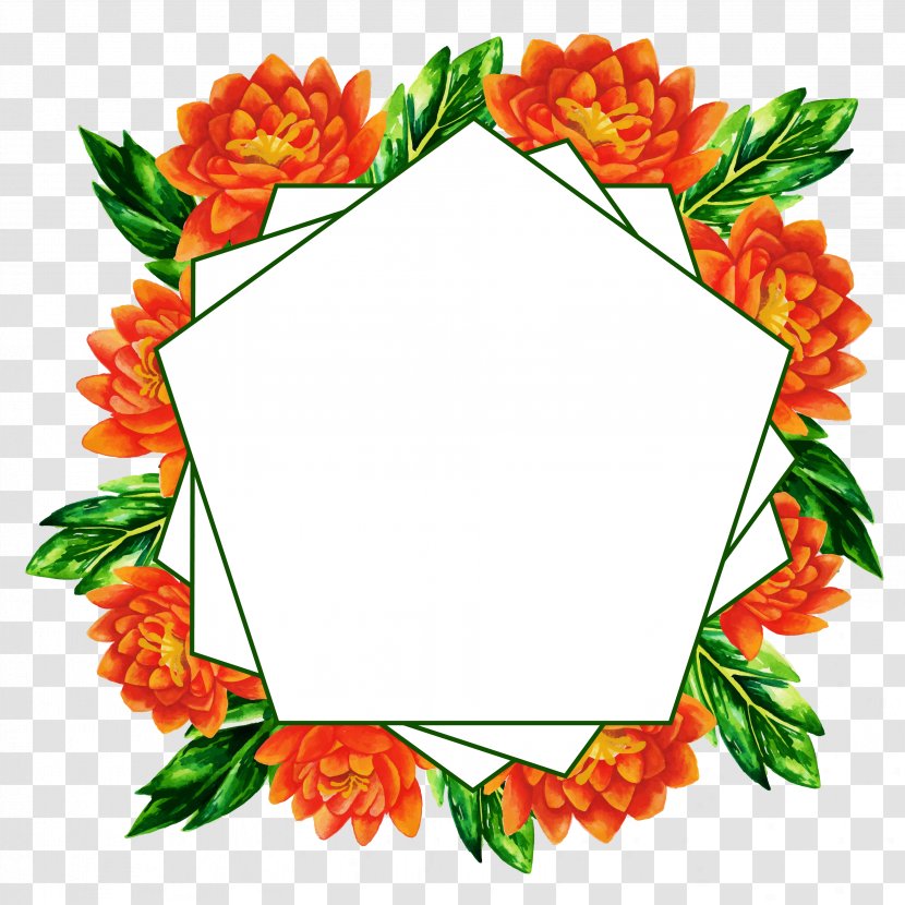 Background Flower Frame - Bouquet - Holly Picture Transparent PNG