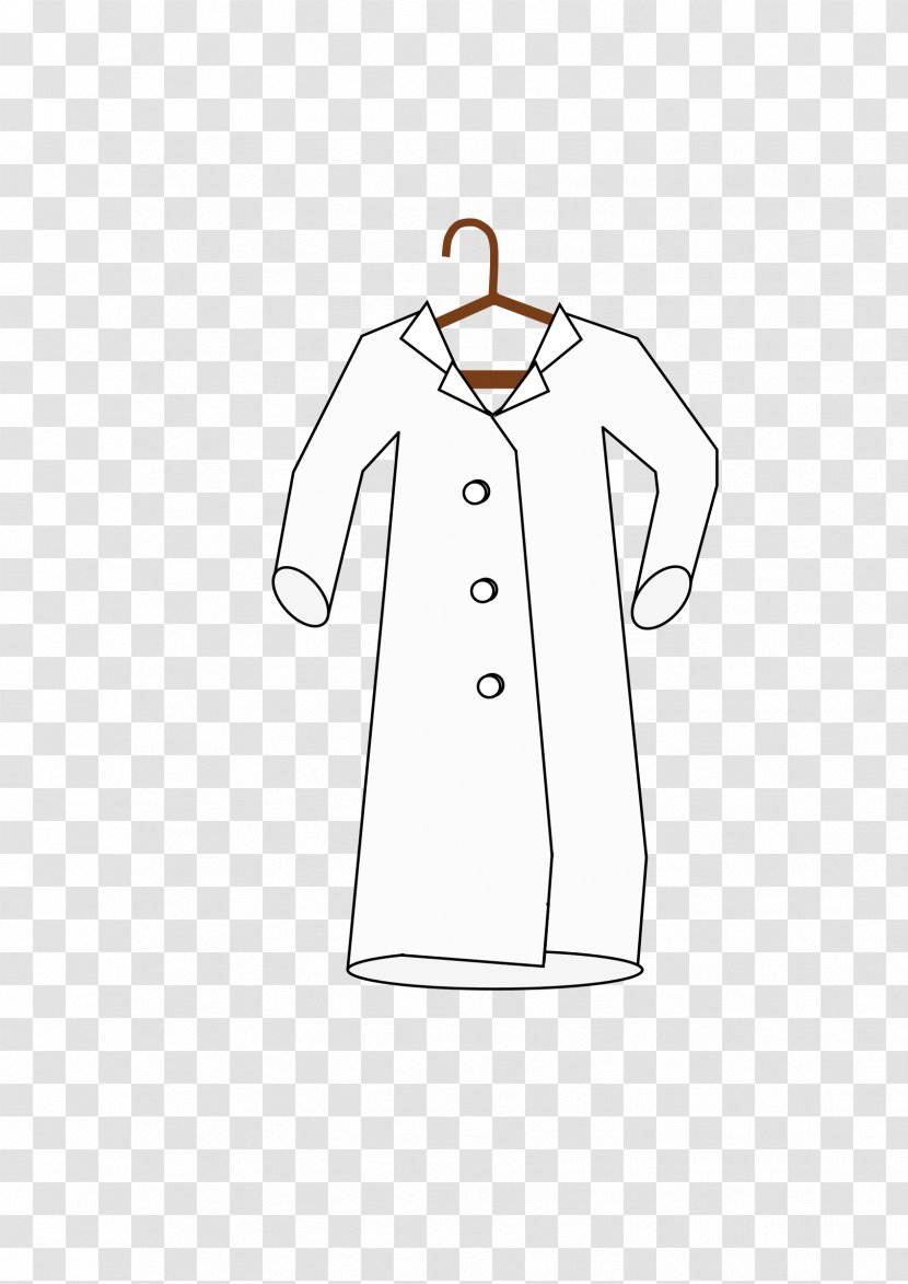 Lab Coats Clothes Hanger Laboratory Clip Art - Outerwear - Coat Cliparts Transparent PNG