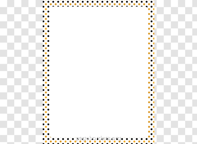Paper Halloween Polka Dot Clip Art - Border Cliparts Transparent PNG