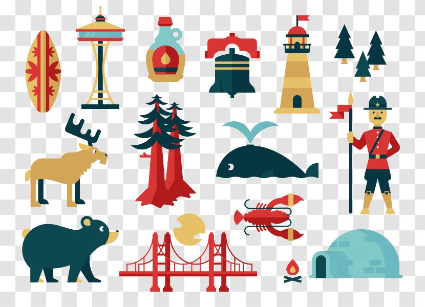 Illustration - Flagon - Hand-painted Jug Fort Guard Telephone Whale Trees Bear Deer Crab Lobster Transparent PNG