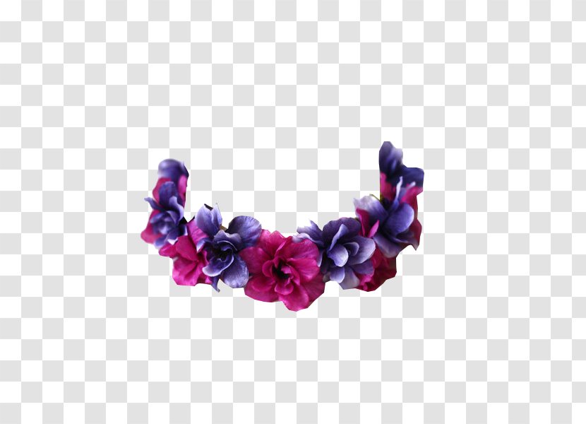 Wreath Flower Garden Roses Pink - Purple - Crown Transparent PNG