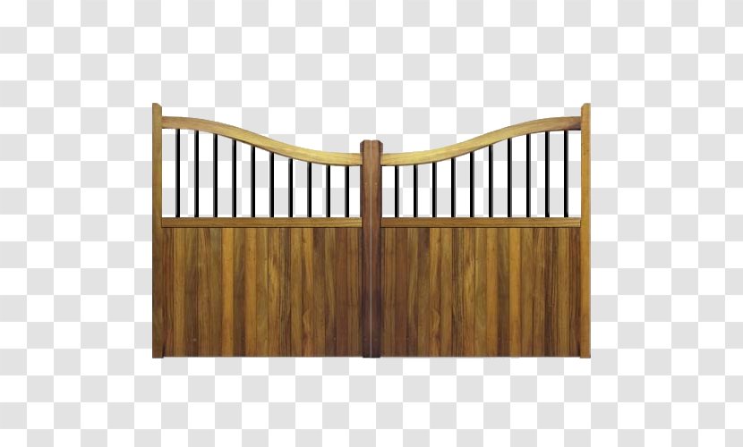 Gate Picket Fence Hardwood - Wood Transparent PNG