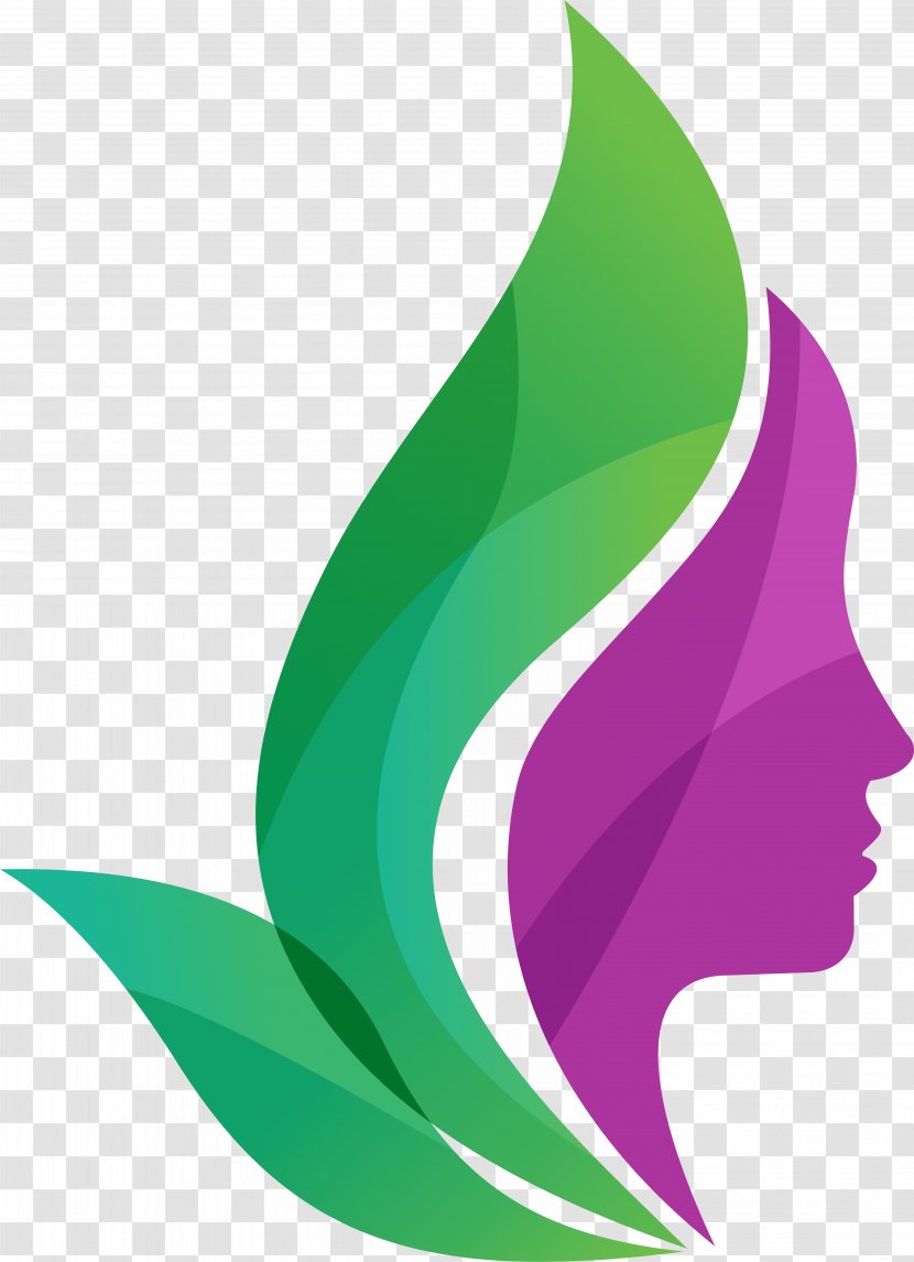 Logo Design Green Purple Health - Blue Transparent PNG