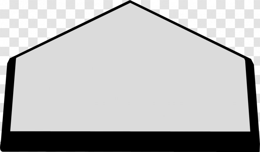 Black Area Triangle Pattern - Home Plate Cliparts Transparent PNG