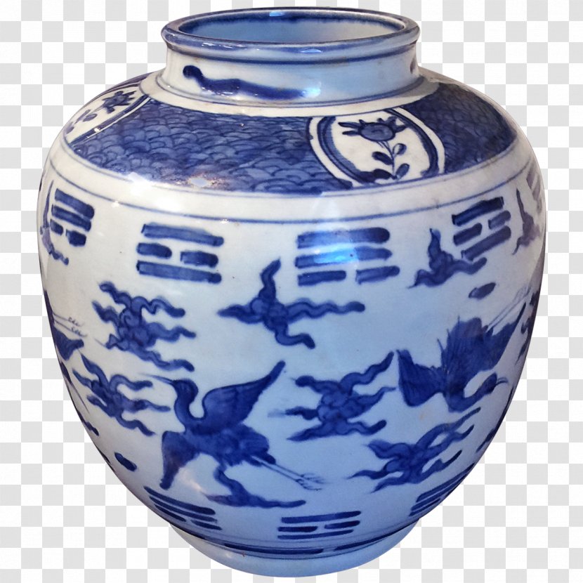Ceramic Porcelain Blue And White Pottery Vase Cobalt Transparent PNG