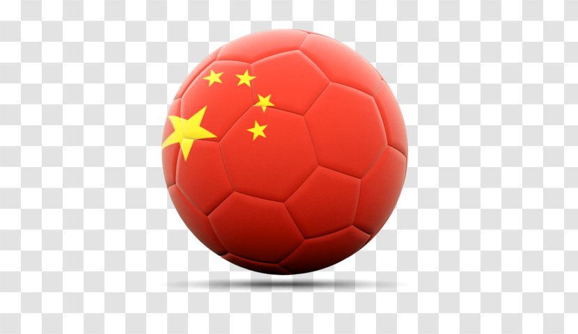 Flag Of China Football Second Sino-Japanese War - Ball Transparent PNG