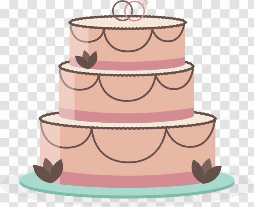 Wedding Cake Torte Birthday - Vector Hand-painted Transparent PNG