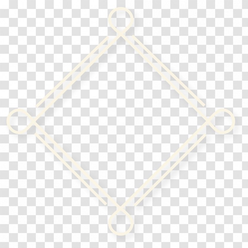 Rhombus Symmetry Geometry Fundal - Beige - Simple Yellow Frame Transparent PNG