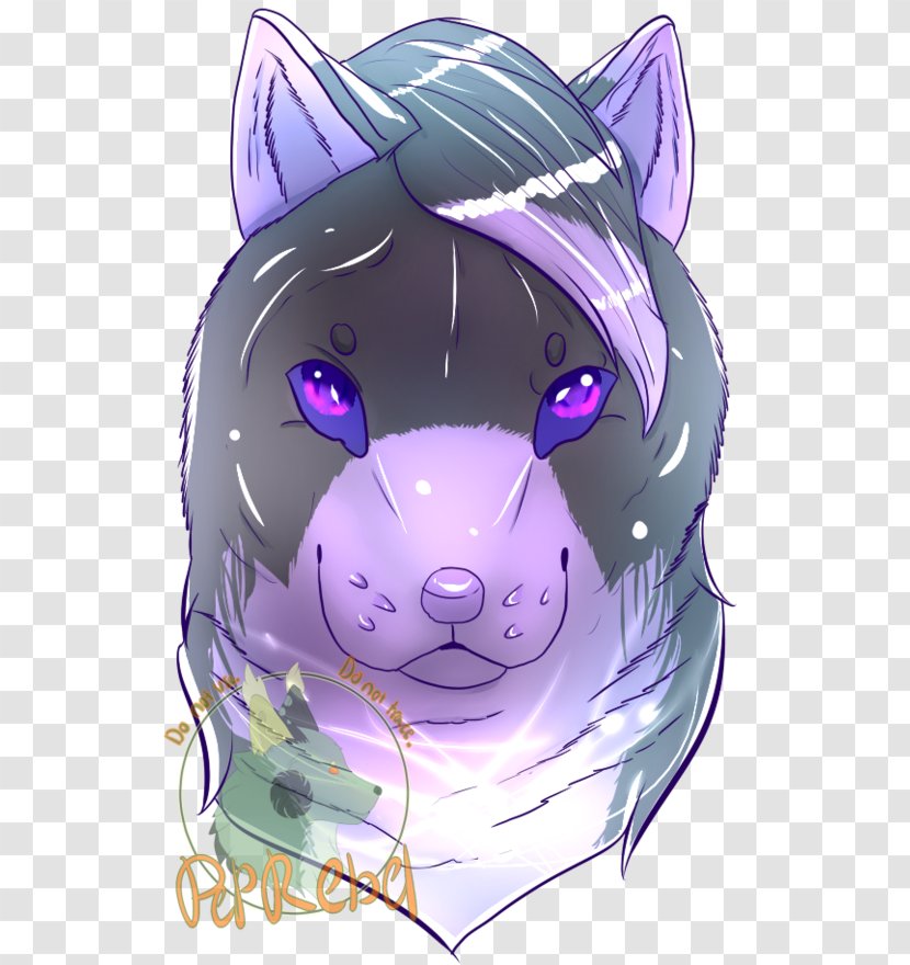 Horse Pig Mammal Purple - Fictional Character - Wisteria Transparent PNG