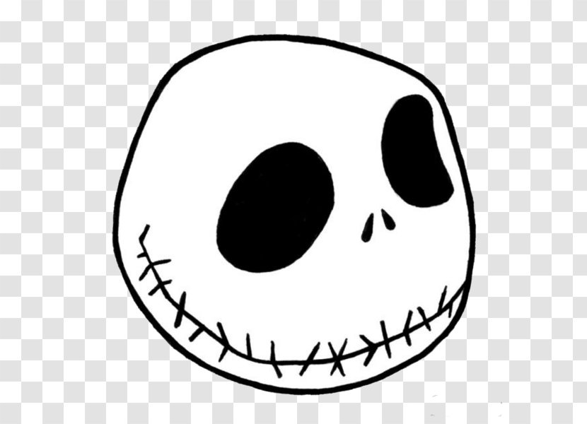 Jack Skellington The Nightmare Before Christmas: Pumpkin King Drawing Character - Facial Expression - Stencil Transparent PNG