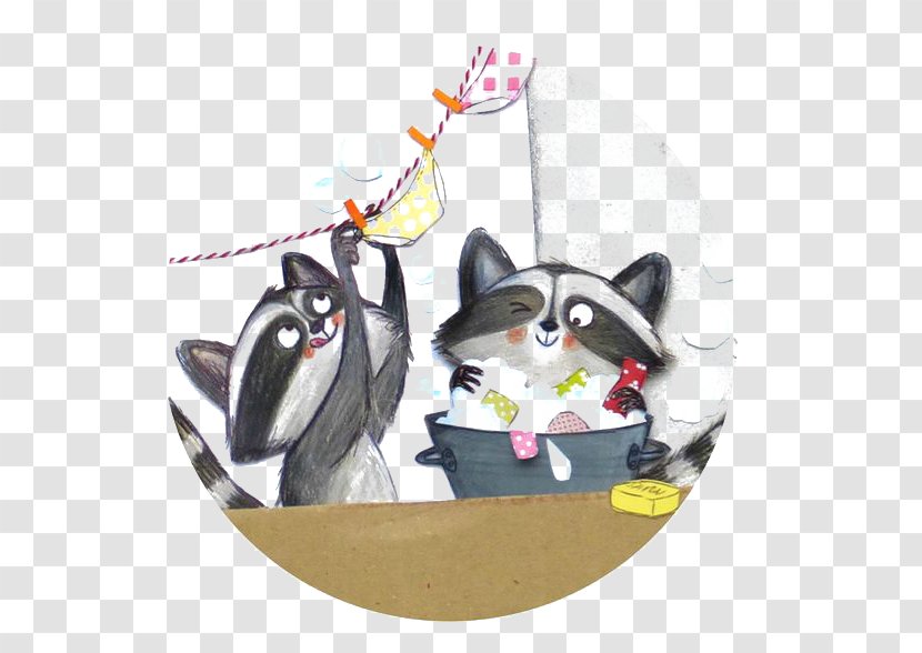 Raccoon Giant Panda Procyonidae Illustration - Art - Cartoon Transparent PNG