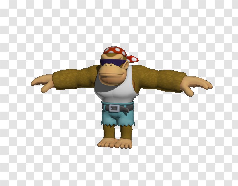 Donkey Kong Country: Tropical Freeze 64 Splatoon Funky - Playstation 4 - T Pose Transparent PNG