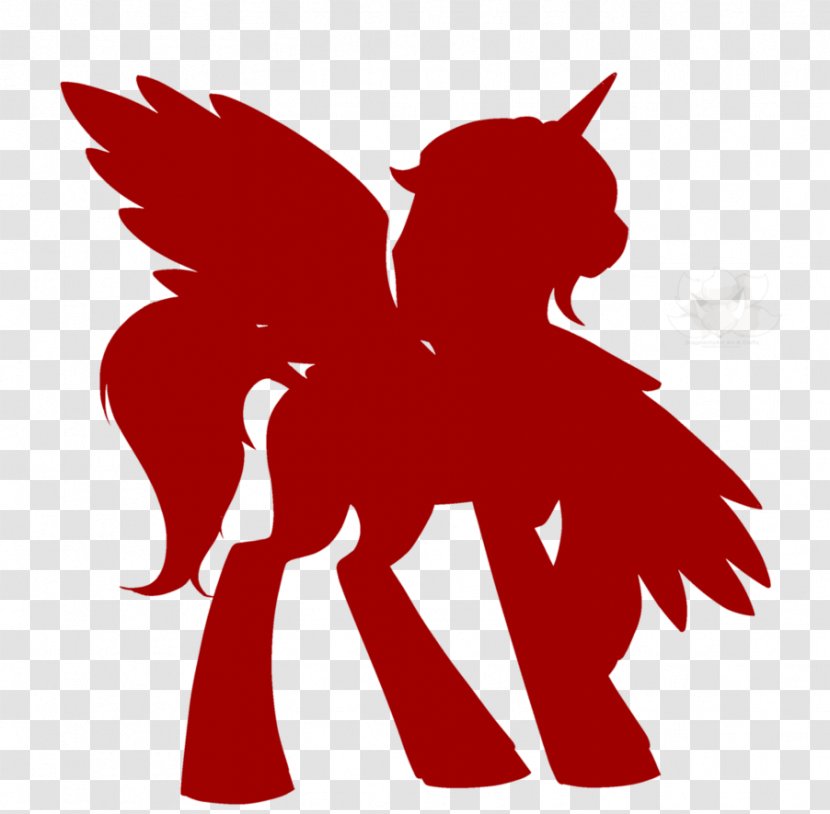 Pony Horse Legendary Creature Clip Art - Silhouette Transparent PNG