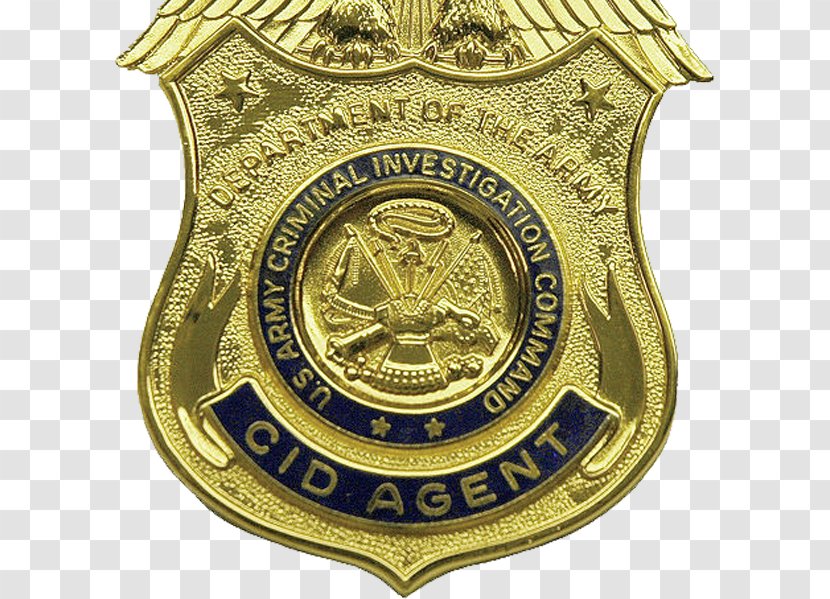 United States Criminal Investigation Division Crime Defense Investigative Service Special Agent - Brass Transparent PNG